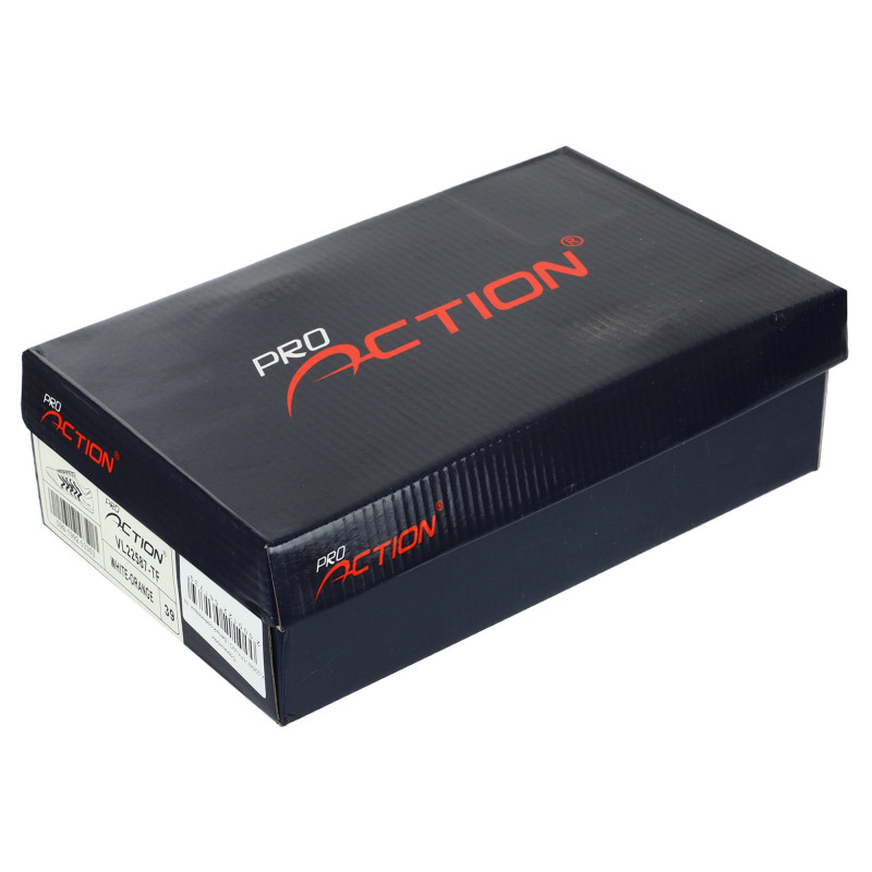 Сороконіжки футбольні дитячі підліткові Pro Action VL22587-TFY-WO розмір 35-40 білий-помаранчевий