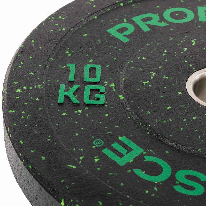 Бамперні диски із структурної гуми Bumper Plates Record TA-4782-10 51мм 10кг чорний-зелений