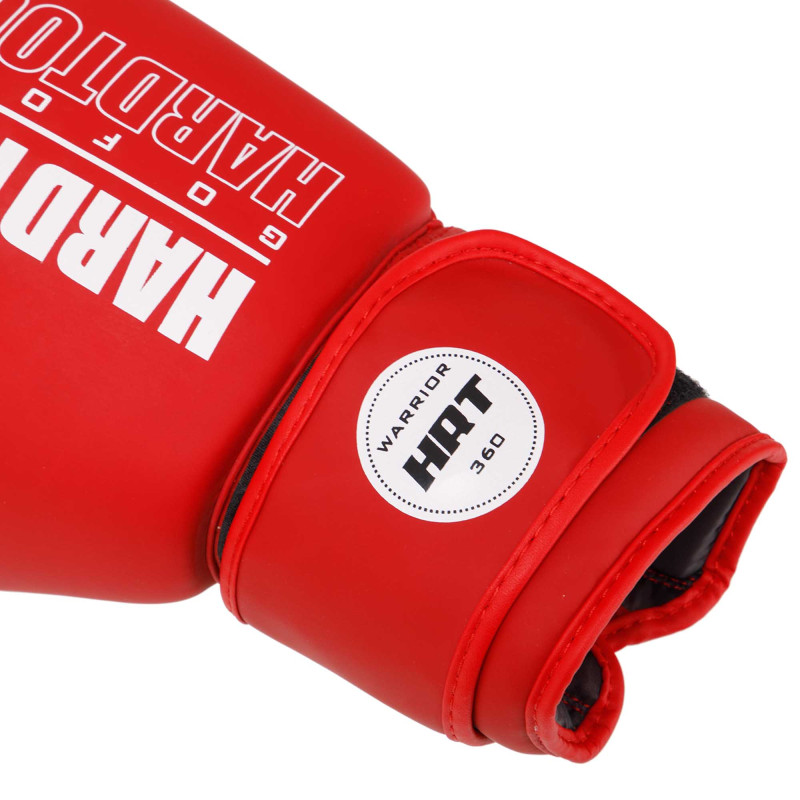Рукавиці боксерські на липучці PU HARD TOUCH BO-4436 10-14 унцій Червоний