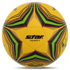 М'яч футбольний STAR TING MATCH 4 HYBRID SB3154C-05 №4 PU жовто-салатовий