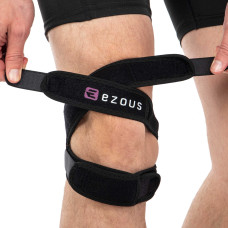 Накладка під коліно бандаж пателярний PATELLA KNEE STRAP EZOUS A-09 1шт чорний