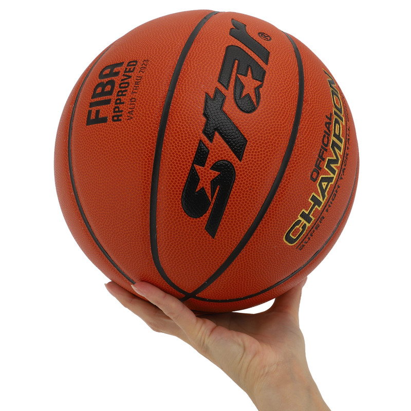 М'яч баскетбольний STAR CHAMPION FIBA ​​BB317 розмір 7 помаранчевий