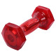 Гантель для фітнесу з TPU покриттям Zelart Jelly Urethane Coated Dumbbells TA-2946-2_5LB 1шт 1,13кг червоний