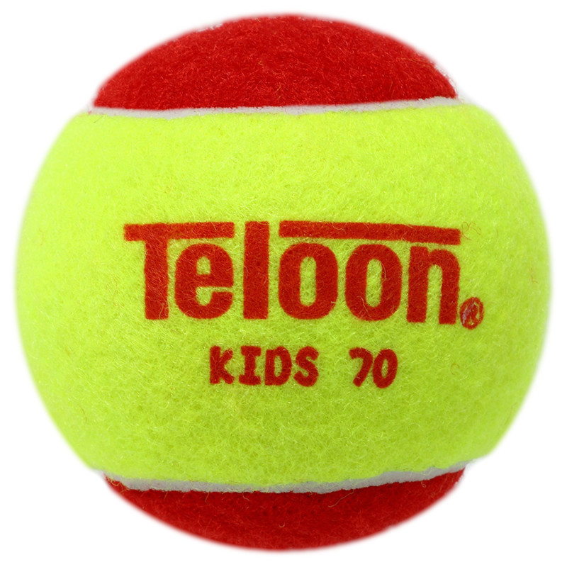 М'ячі для великого тенісу TELOON KIDS 70 Stage-3 48шт червоно-салатовий