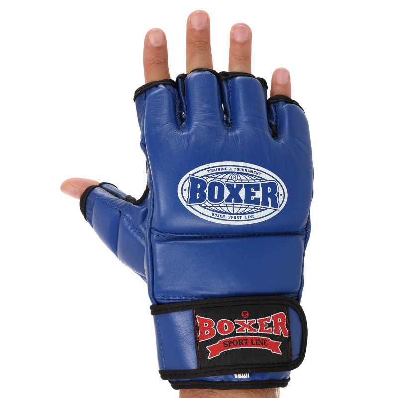 Рукавиці для змішаних єдиноборств MMA BOXER 5020 M-XL Чорний