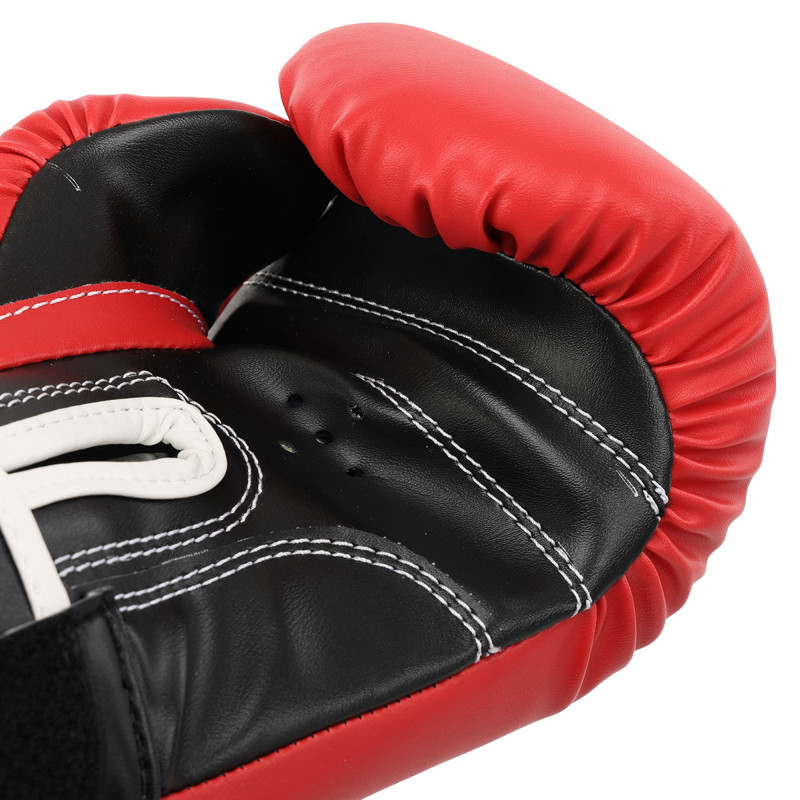 Рукавиці боксерські на липучці штучна шкіра BOXER Эліт 2022 10-16 унцій Чорний