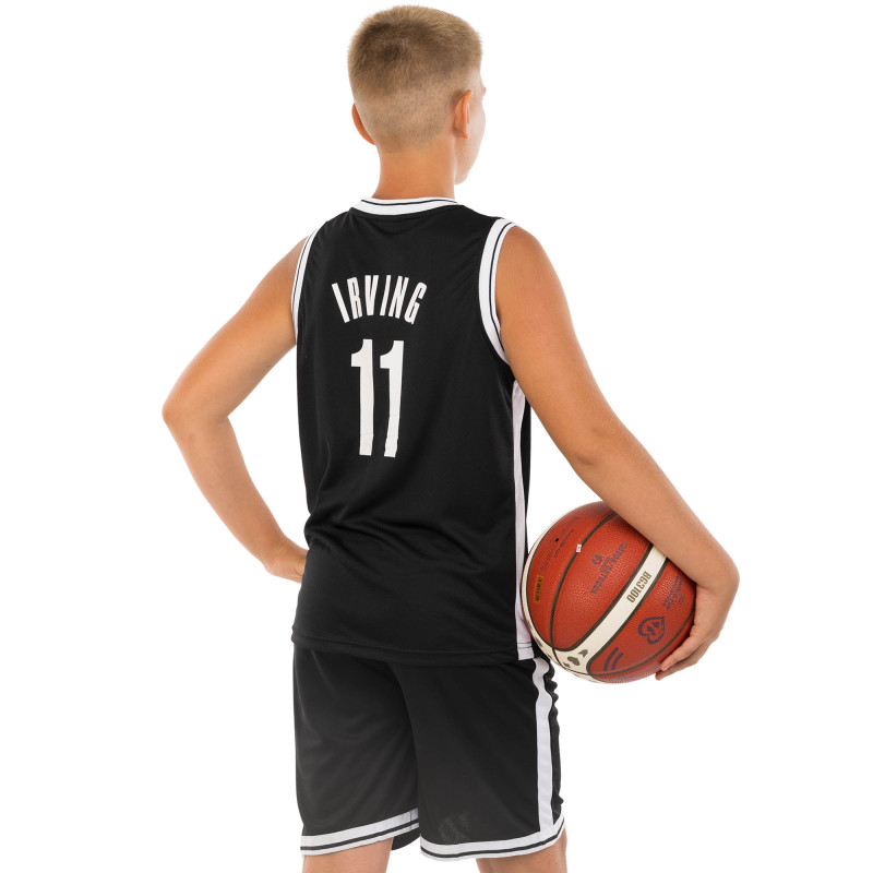 Форма баскетбольна дитяча NBA клуб Brooklyn Nets 11 3578 S-2XL Чорний-білий