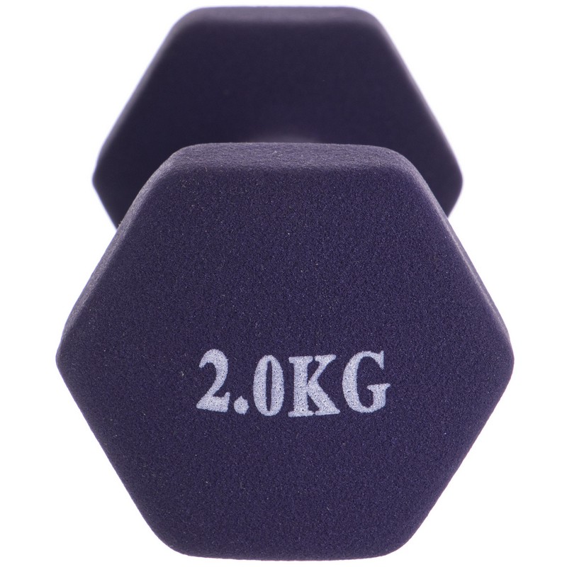 Гантель для фітнесу неопреновий Sport TA-0001-2 1шт 2кг