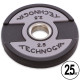 Млинці диски поліуретанові 2 Handle металева втулка TECHNOGYM TG-1837-2_5 51мм 2,5кг чорний