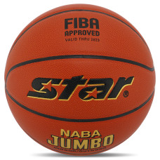 М'яч баскетбольний STAR NABA JUMBO FIBA BB337 розмір 7 помаранчевий