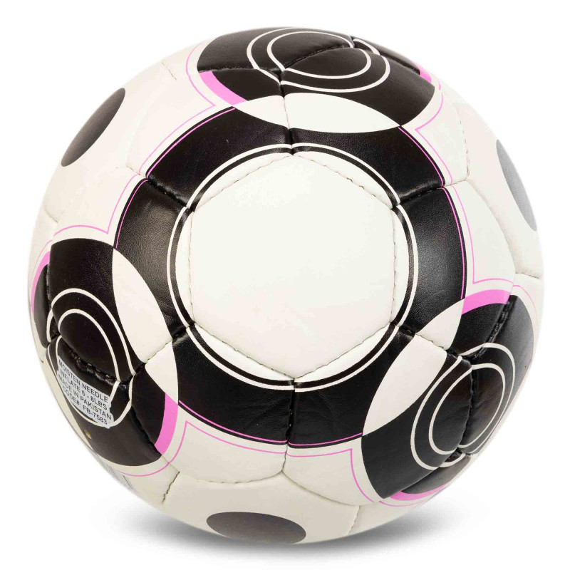 М'яч футбольний BALLONSTAR JUVENTUS FB-7583 №5 PU білий-чорний-рожевий