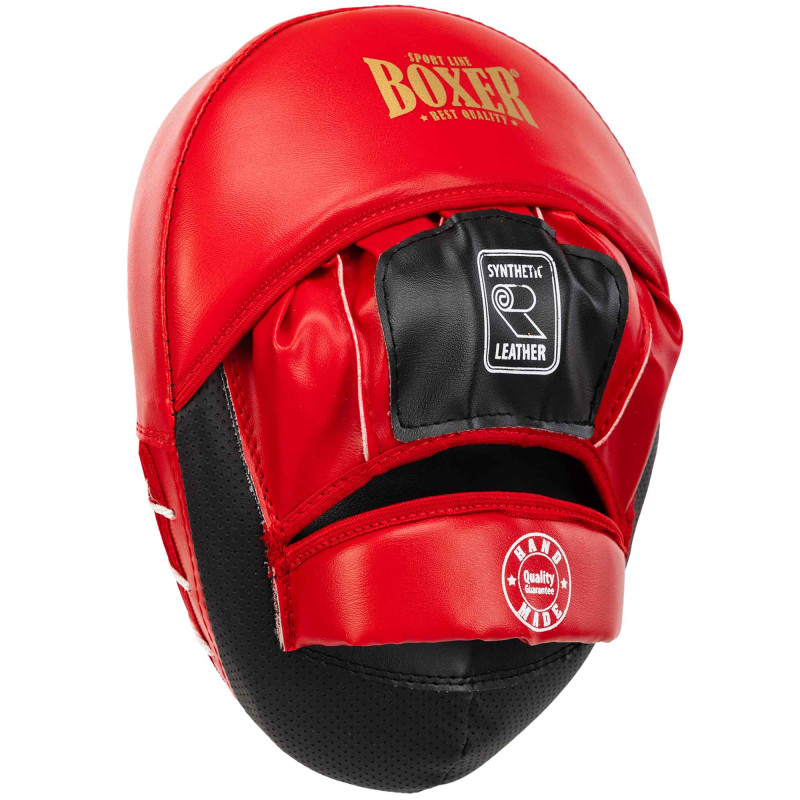 Лапа боксерська вигнута тренувальна Кожвініл BOXER Элит 2013-01 23х19х4,5см 2штуки