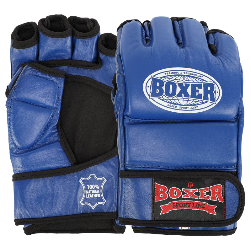 Рукавиці для змішаних єдиноборств MMA BOXER 5020 M-XL Чорний