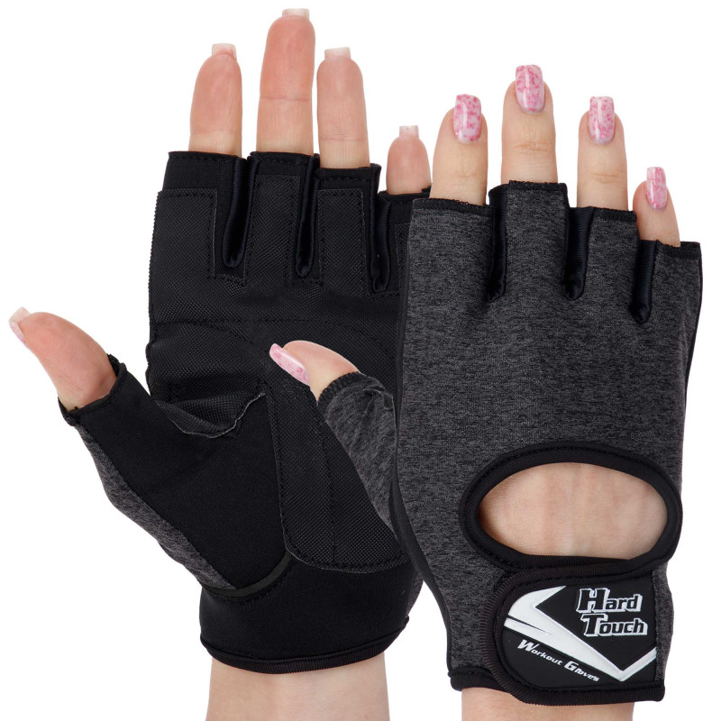 Рукавиці для фітнесу та тренувань HARD TOUCH FG-003 XS-XL Бузковий