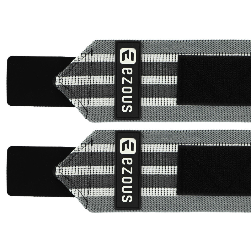 Бинти кистьові для жиму STRONG WRIST WRAPS EZOUS C-05 2штуки фіолетовий-чорний