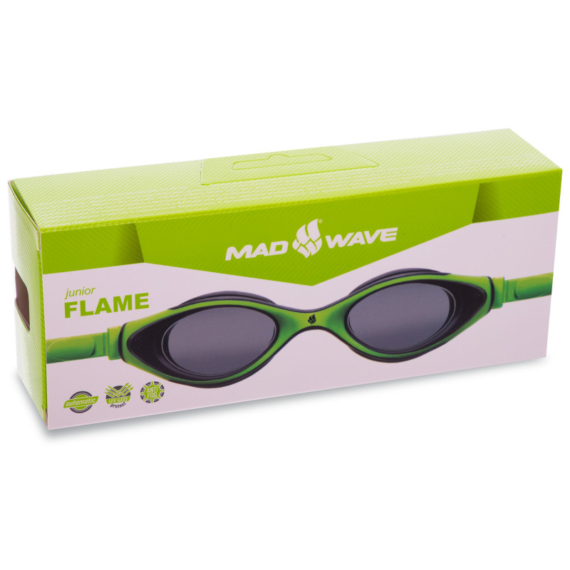 Окуляри для плавання юніорські MadWave AUTIMATIC JUNIOR FLAME M041104