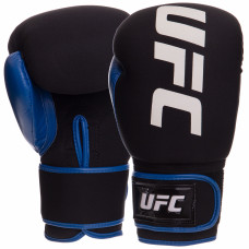 Рукавиці боксерські на липучці неопренові UFC PRO Washable UHK-75016 L синій