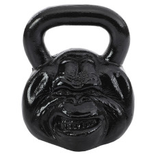 Гиря тренувальна цільна чавунна Iron head Monkey Zelart TA-9930 вага 25кг чорний