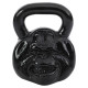Гиря тренувальна цільна чавунна Iron head Monkey Zelart TA-9930 вага 25кг чорний
