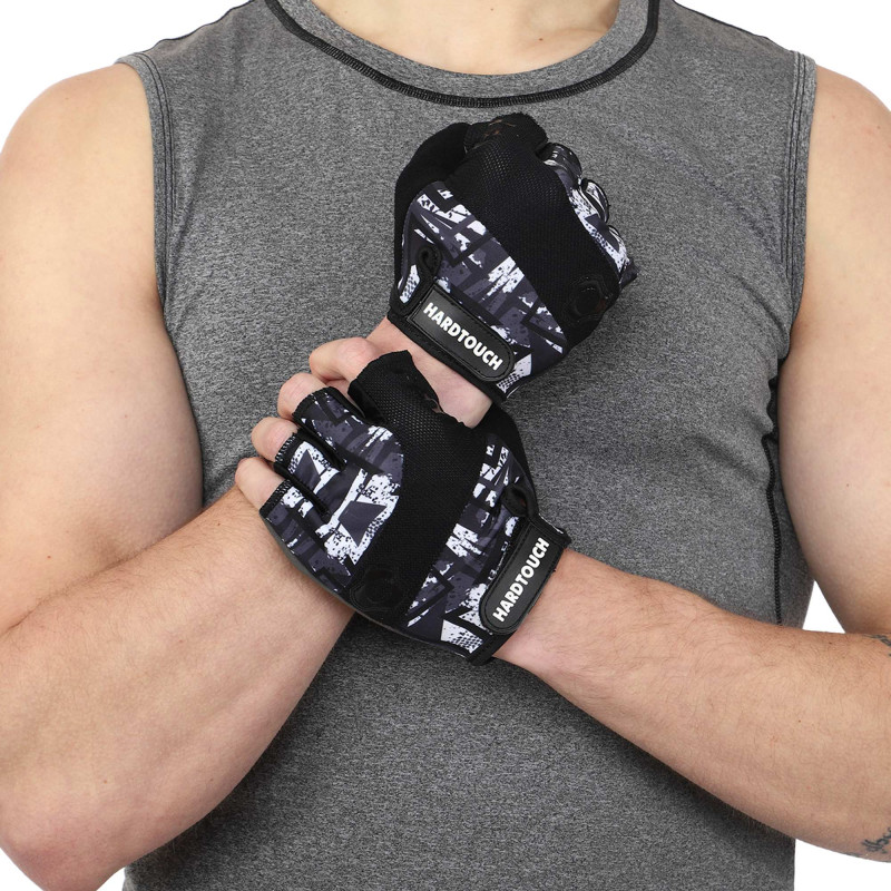 Рукавиці для фітнесу та тренувань HARD TOUCH FG-9523 S-XL Рожевий