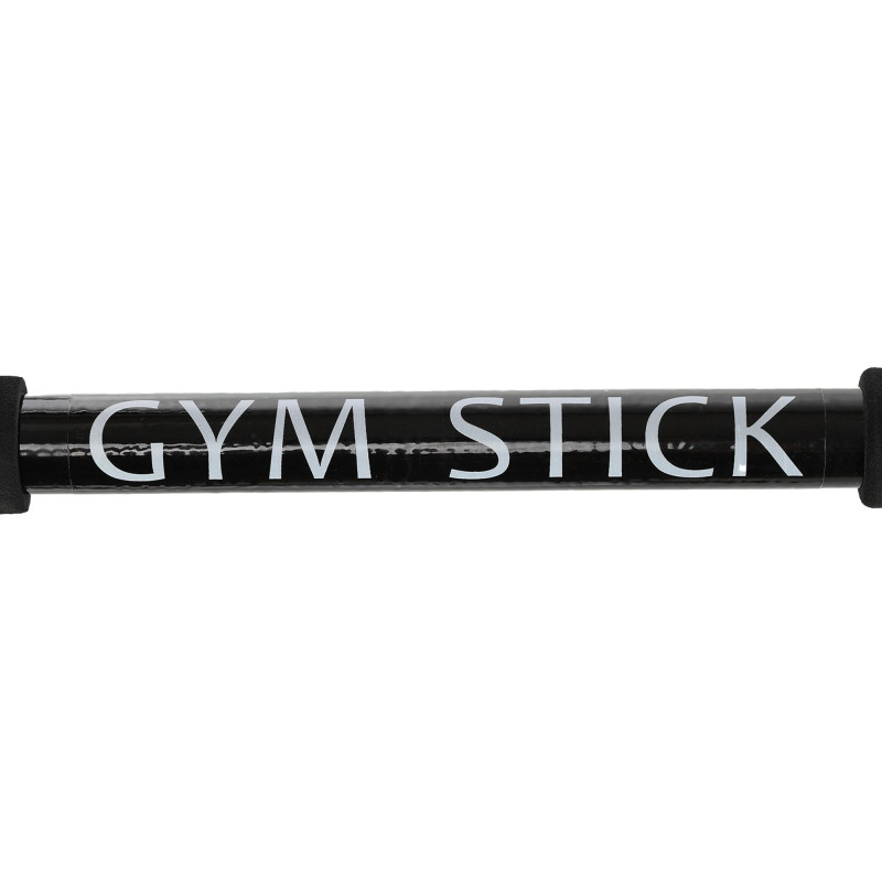 Палиця гімнастична з еспандерами Gym Stick для фитнеса Sport FI-4412 1,3м чорний