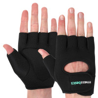 Рукавиці для фітнесу та тренувань FITNESS BASICS BC-893 S-XL Чорний