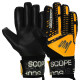 Рукавиці воротарські професійні із захистом пальців SOCCERMAX GK-4321 розмір 7-11 Салатовий-синій
