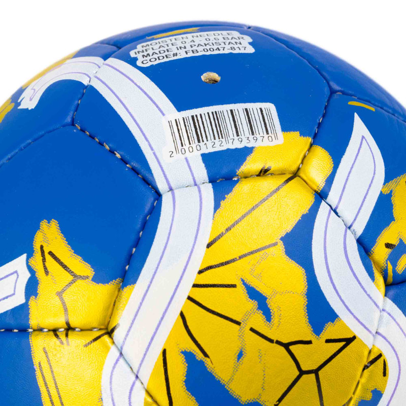 М'яч футбольний SOCCERMAX CHELSEA FB-0047-817 №5 PU синій-золотий