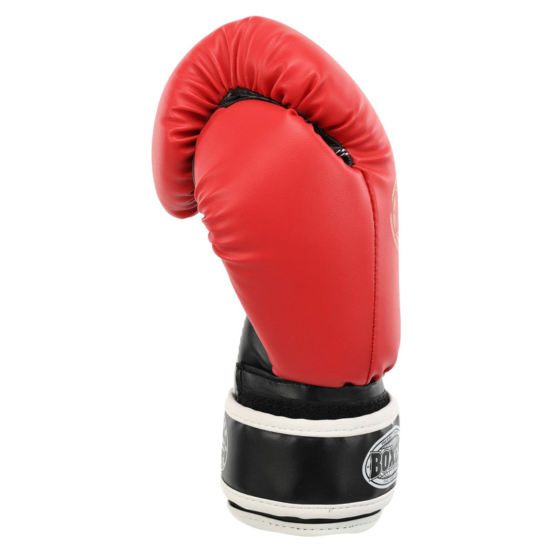 Рукавиці боксерські на липучці штучна шкіра BOXER Эліт 2022 10-16 унцій Чорний
