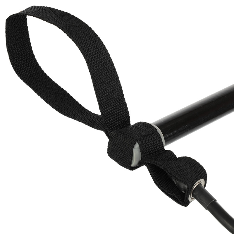 Палиця гімнастична з еспандерами Gym Stick для фитнеса Sport FI-4412 1,3м чорний