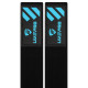 Бинти кистьові для жиму LIFTING WRIST WRAPS LiveUp LP8702 2штуки чорний-синій