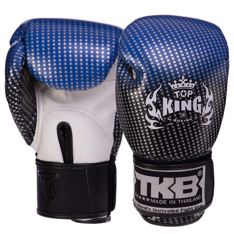 Рукавиці боксерські дитячі на липучці шкіряні TOP KING Super Star TKBGKC-01 S-L Червоний