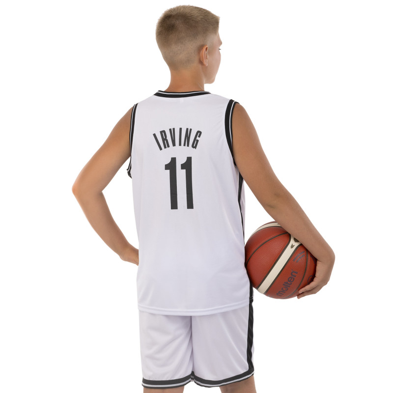 Форма баскетбольна дитяча NBA клуб Brooklyn Nets 11 3578 S-2XL Чорний-білий