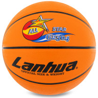 М'яч баскетбольний гумовий LANHUA All star G2304 розмір 7 помаранчевий