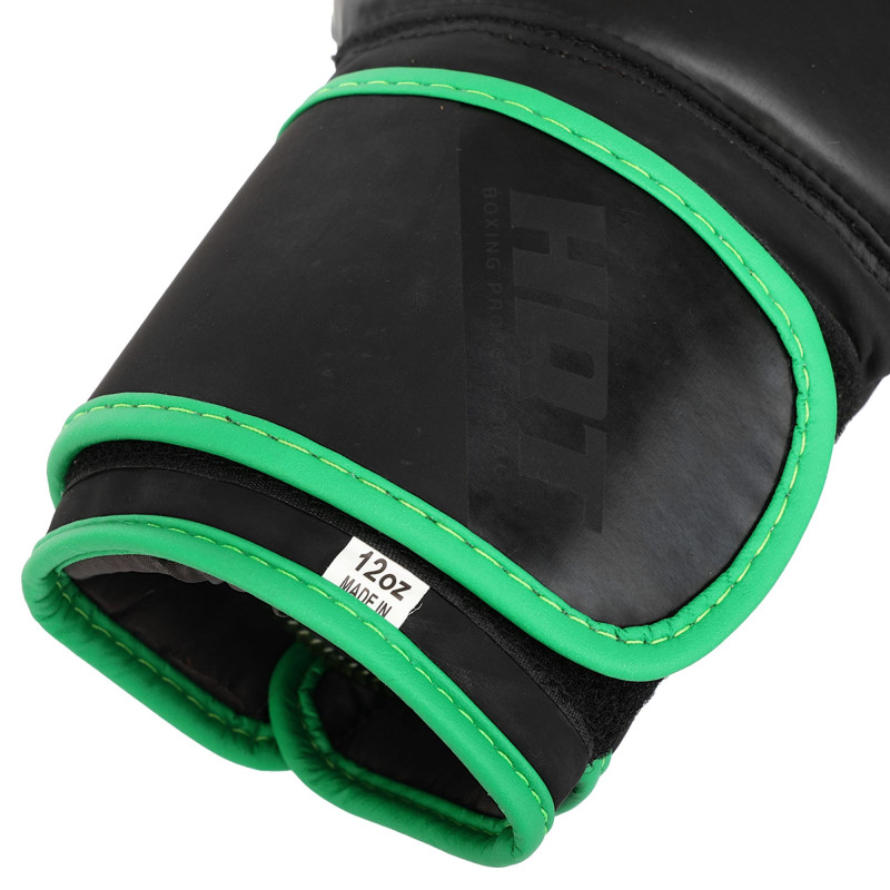 Рукавиці боксерські на липучці PU HARD TOUCH BO-4250 10-14 унцій Чорний-помаранчевий
