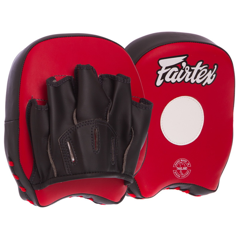 Міні-лапа боксерська вигнута тренувальна Кожвініл FAIRTEX FMV14 19x17x5см 2штуки