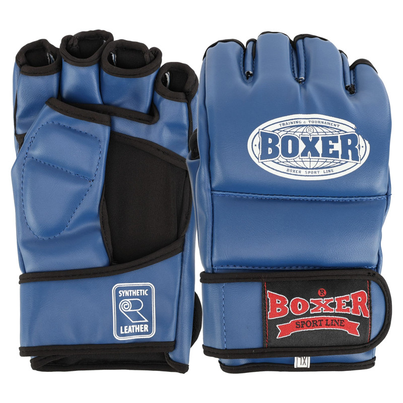 Рукавиці для змішаних єдиноборств MMA BOXER 5021 M-XL Чорний