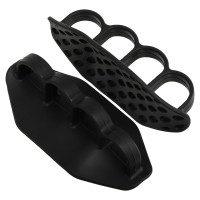 Накладки на долоні грипси Gym Grips для силових тренувань та турніка силіконові нековзні Sport TA-6742 2 шт чорний