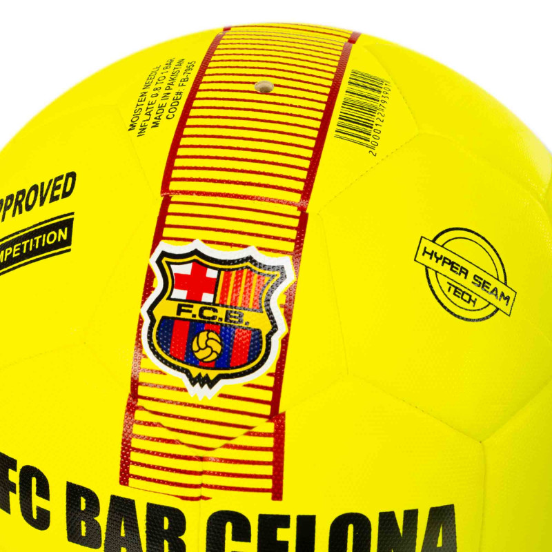 М'яч футбольний HYBRID BALLONSTAR BARCELONA FB-7955 №5 PU жовтий