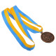 Медаль спортивна зі стрічкою Sport WREATH C-1489-5 ø5см золото, срібло, бронза