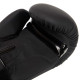 Рукавиці боксерські на липучці PU HARD TOUCH BO-4432 10-14 унцій Чорний-зелений