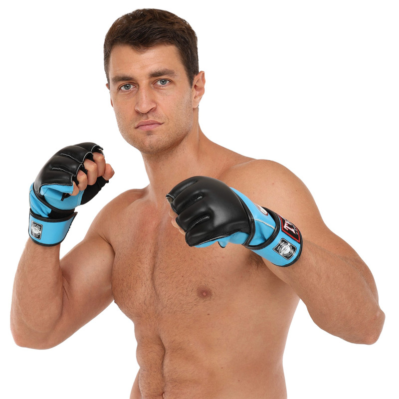 Рукавиці для змішаних єдиноборств MMA TWINS GGL-4 M-XL Чорний-червоний