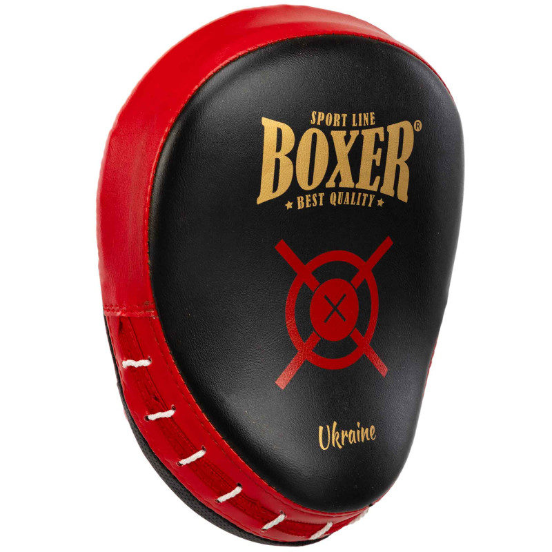 Лапа боксерська вигнута тренувальна Кожвініл BOXER Элит 2013-01 23х19х4,5см 2штуки