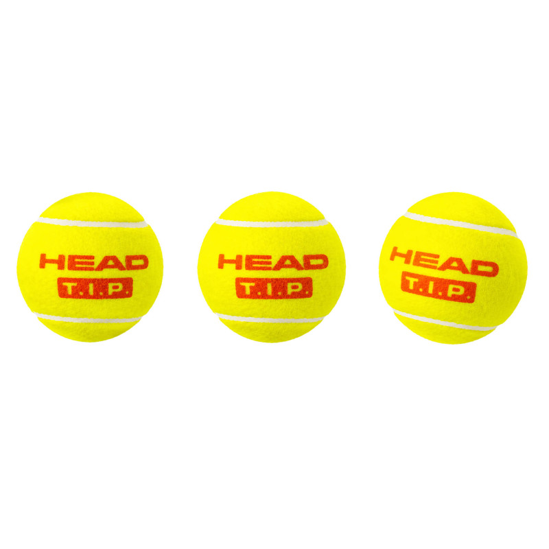 М'ячі для великого тенісу HEAD TIP 578123 3шт салатовий-помаранчевий