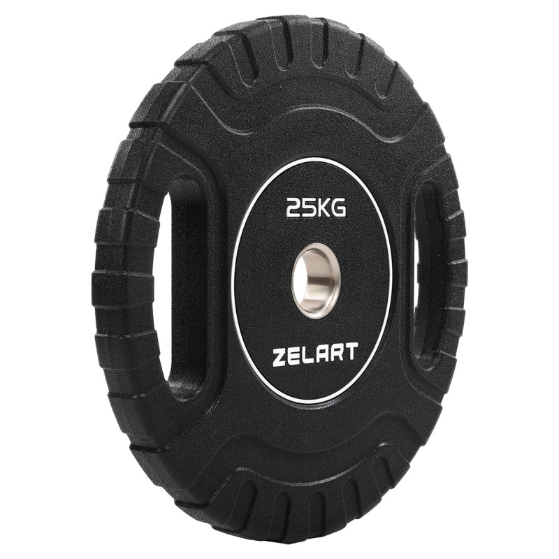 Блини диски CPU покриття 2 Handle металева втулка Zelart TA-3438-25 ø51мм 25кг чорний