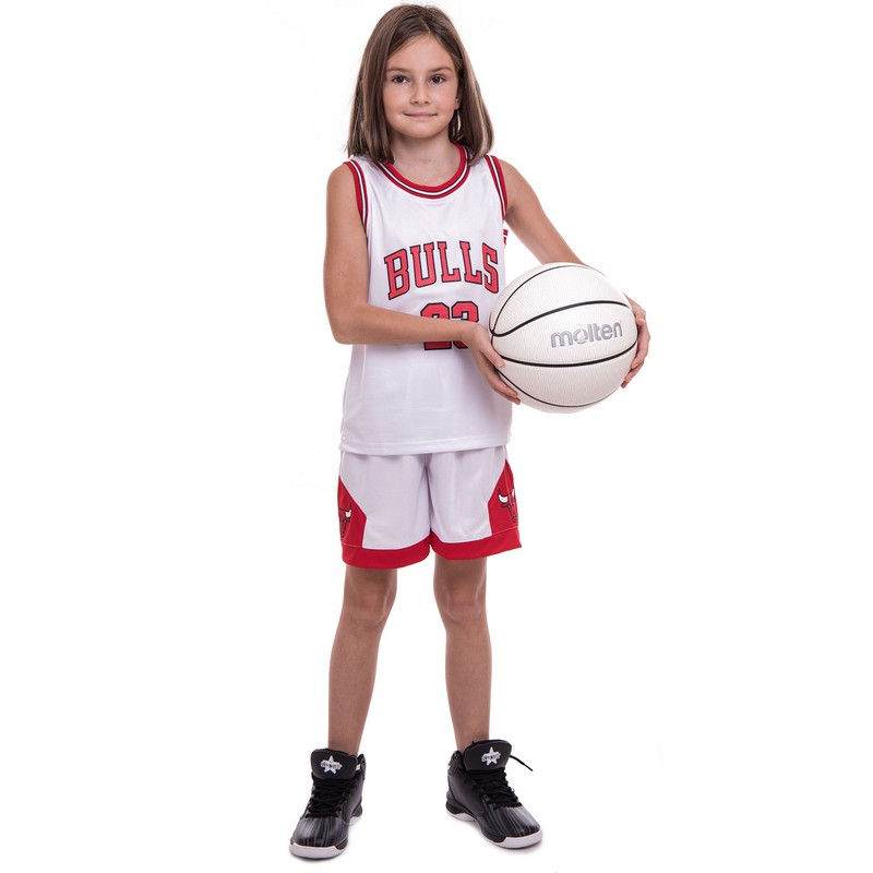 Форма баскетбольна дитяча NBA клуб Chicago Bulls 23 5351 S-2XL Червоний-білий