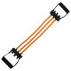 Еспандер трубчастий з ручками Sport Resistance Band 8021-4 навантаження-18кг довжина-75см жовтий