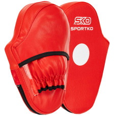 Лапа боксерська пряма подовжена тренувальна Кожвініл SPORTKO PD3 30x20x5см 2штуки