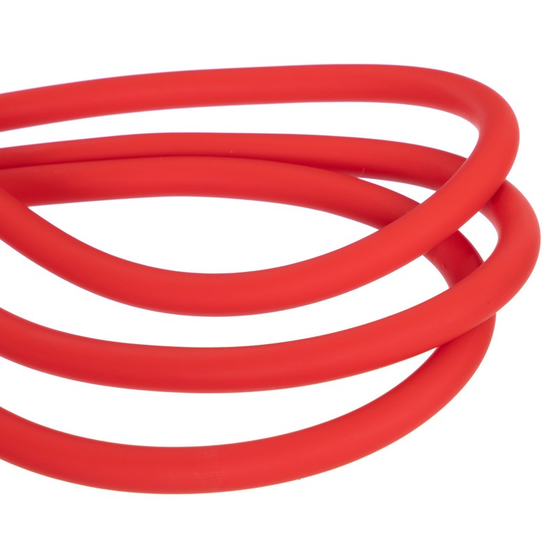 Еспандер трубчастий з ручками для фітнесу Sport Resistance Band 8021-30 75см навантаження 13,5кг 30LB червоний