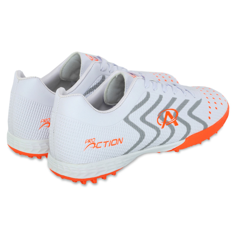Сороконіжки футбольні дитячі підліткові Pro Action VL22587-TFY-WO розмір 35-40 білий-помаранчевий